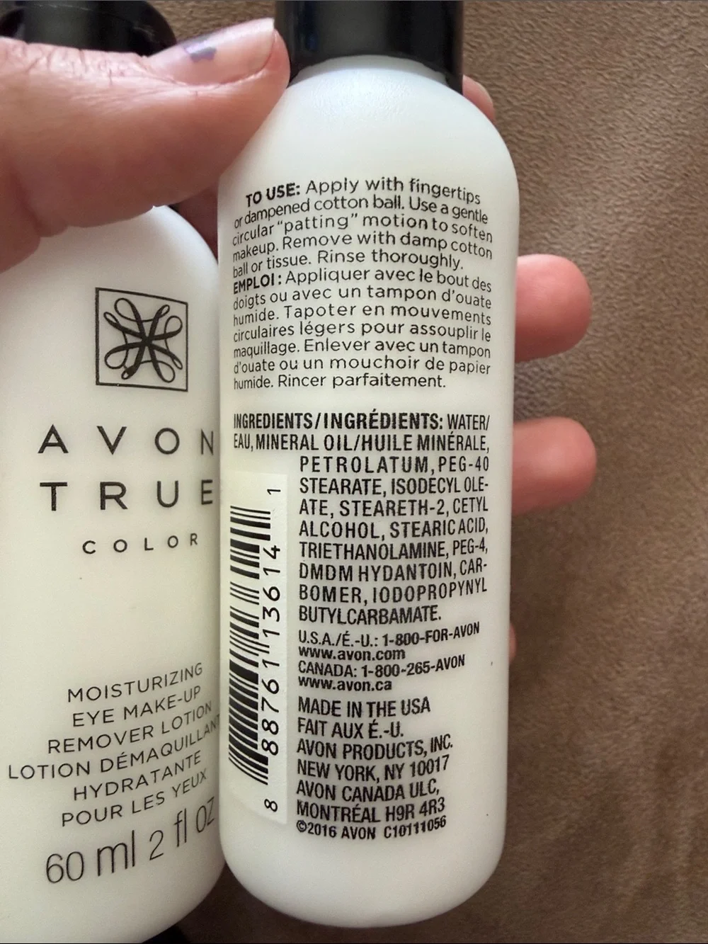 NWT Avon True Color Moisturizing Eye Makeup Remover Lotion 2 oz Lot Bundle 2 Pc